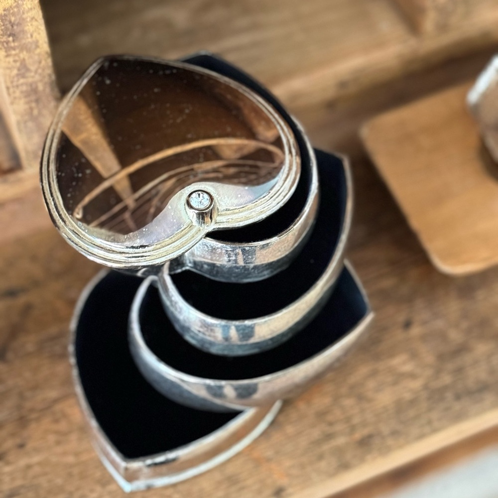 Make A Wish Heart-Shaped Silver Trinket Box Exclusively for Things Remembered